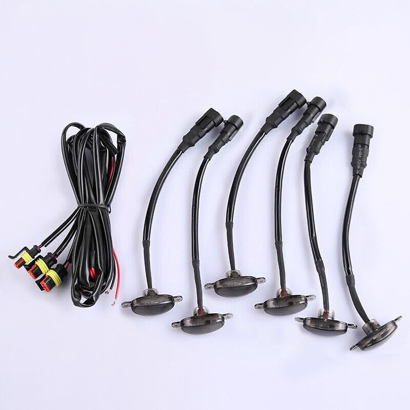 ya 4 8.10 6X for Toyota Land Cruiser 16-20 Front Grille LED Light Raptor Style Grill Trim