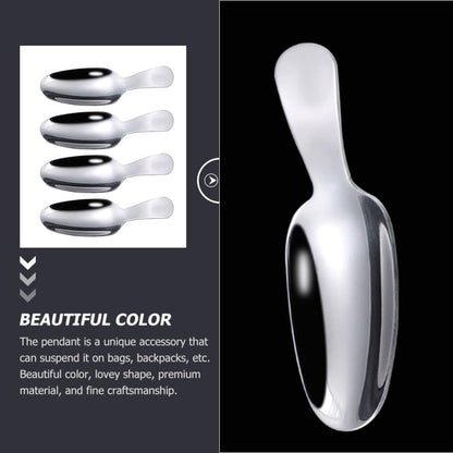 ya 14 9.20 baidi 4 Pcs Dessert Spoon Baby Coffee Scoop Short Handle Ice Cream Scoops-1