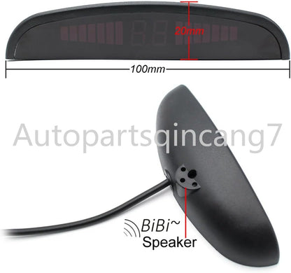 ya 2 8.15 4 Parking Sensors Car Reverse Backup Rear Buzzer Radar System Kit Sound Alarm