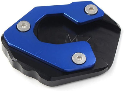 ya 5 8.24 baidi Motorcycle Kickstand Side Stand Extension Plate Pad for Yamaha MT-07 FZ-07 Blue