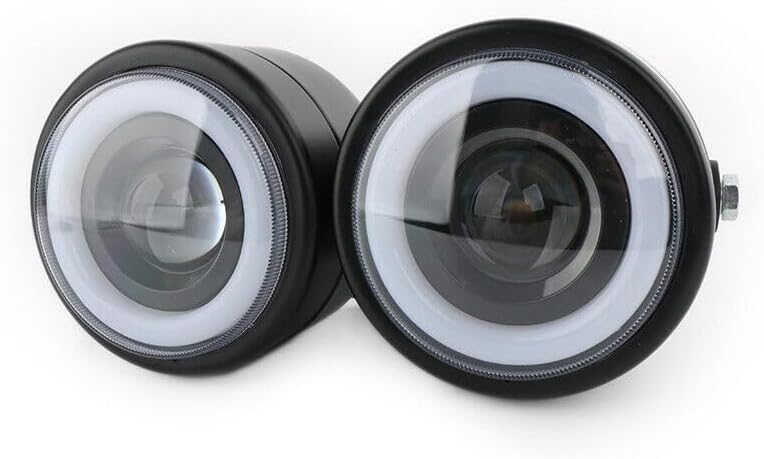 ya 4 8.14 Motorcycle Twins Double Headlights Headlights For Harley Street Fat Boy Softai