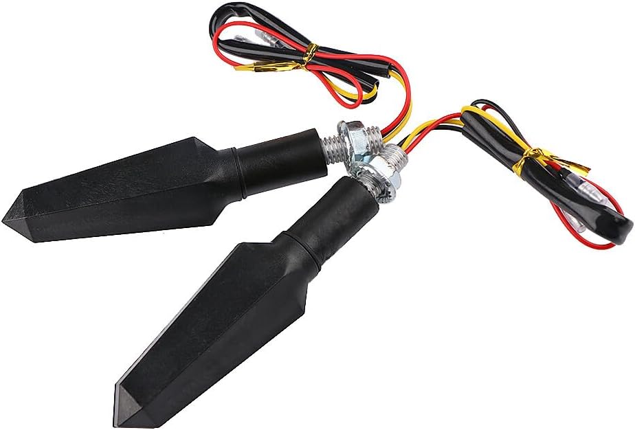 ya 14 9.20 zhengce 4x LED running light running effect motorcycle indicator black universal fo-1