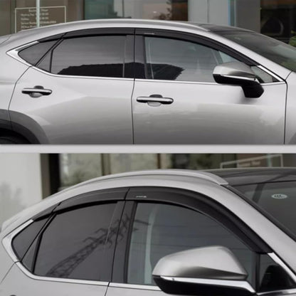 ya 6 8.14 for Lexus NX250 350H 450h 22-24 Window Visor Vent Shades Sun Rain Guard Black 6X