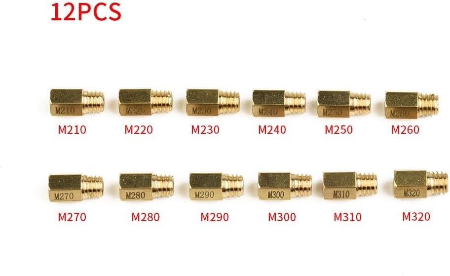 ya 11 9.14 baidi12 Pcs Carburetor Main Jet For Mikuni VM TM Carb 210-320 Jets Motorcycle