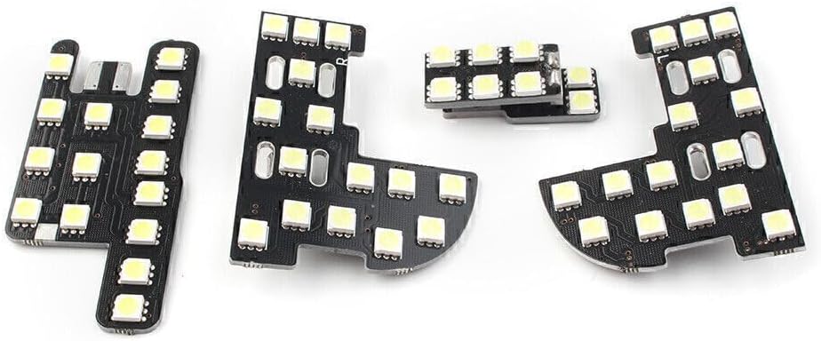 ya 4 8.8 4 Piece White Car Interior Dome Map Reading Light Kit for 2016-2020 for Honda Civic 