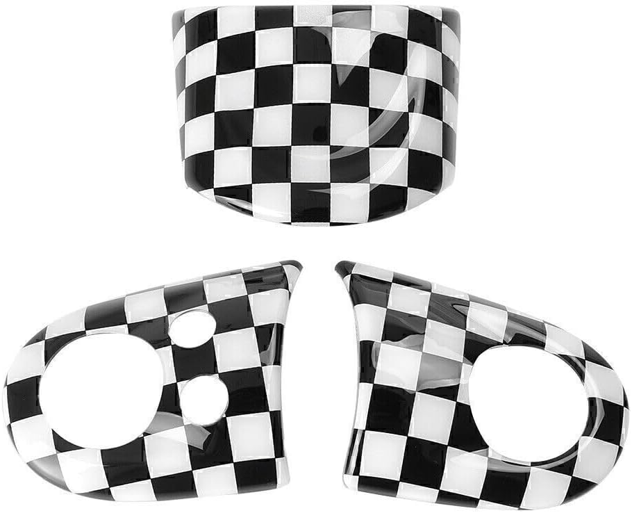 ya 4 8.14 Steering Wheel Cover Decorative Trim fit for Mini Cooper R55/R56/R57 2007-UP Car gk