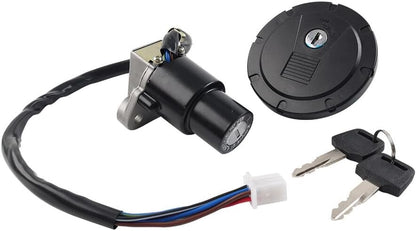 ya 6 8.24 baidi Ignition Switch Fuel Gas Cap Lock Set Fit for Kawasaki KLR650 1987-2018