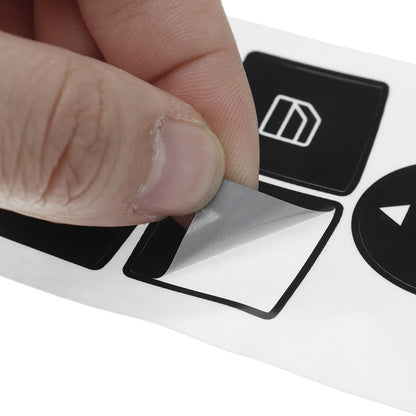 ya 23 10.7 baidi Black Window Switch Button Repair Sticker Decal for for Mercedes-Benz 2007-2014 Auto