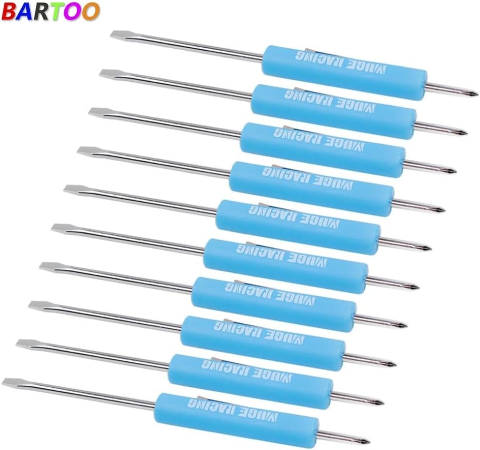 ya 28 10.13 baidi 10X Blue Mini Pocket Screwdriver Flat Tip Magnet Clip