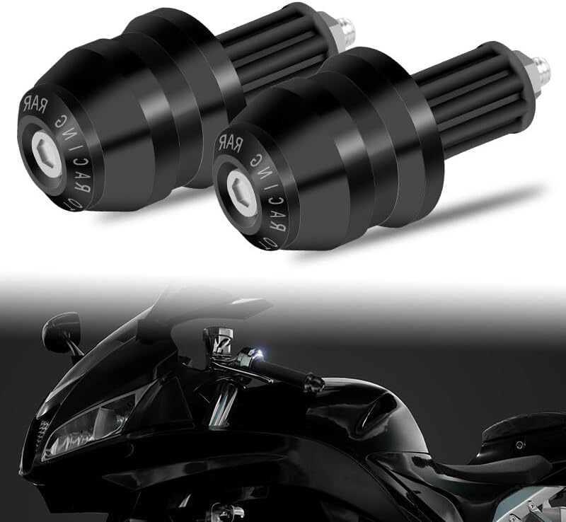 ya 11 9.14 baidi2pcs 7/8 22mm Motorcycle Handlebar Grips Bar End Slider Cap Aluminum Universal