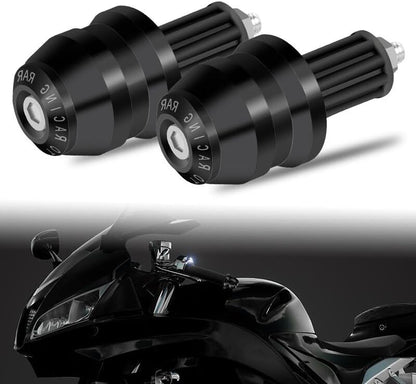 ya 11 9.14 baidi2pcs 7/8 22mm Motorcycle Handlebar Grips Bar End Slider Cap Aluminum Universal