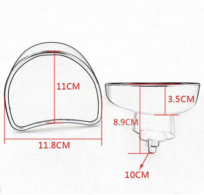 ya 13 9.15 baidi Chrome batwing rearview mirror for Harley Touring Glide FLHX 14-23-