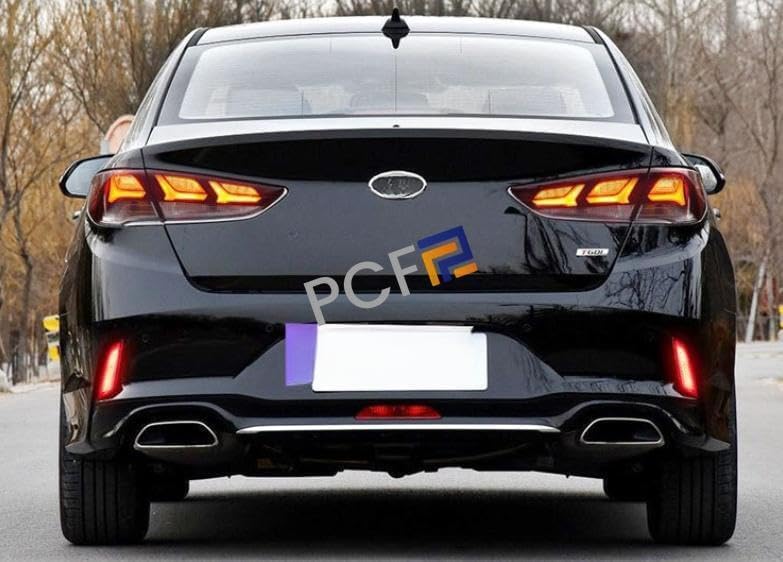 ya 4 8.8 For 2018 2019 for Hyundai Sonata LED Rear Bumper Reflector Brake Tail Fog Light Lamp