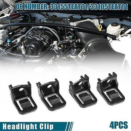 ya 4 8.14 33155TEAT01/ 33105TEAT01 2 Pairs of Front Left and Right Headlight Clips for Honda for Civic 
