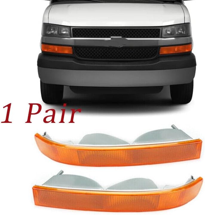 ya 2 8.15 Front turn signal light without bulb yellow for Chevrolet for GMC Van 1500 2500 2003-19