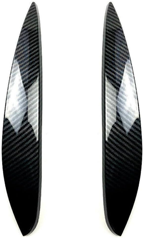 ya 4 8.14 for Mercedes-Benz for Smart 14-Later Carbon fiber Headlight Eyelid Lid Eyebrow Trim