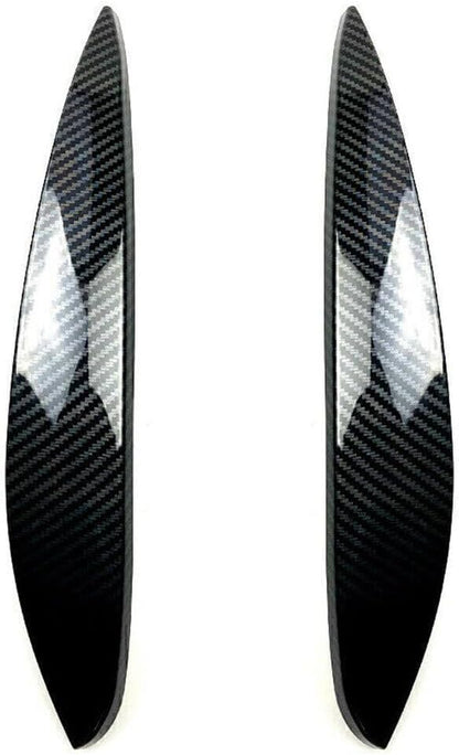 ya 4 8.14 for Mercedes-Benz for Smart 14-Later Carbon fiber Headlight Eyelid Lid Eyebrow Trim