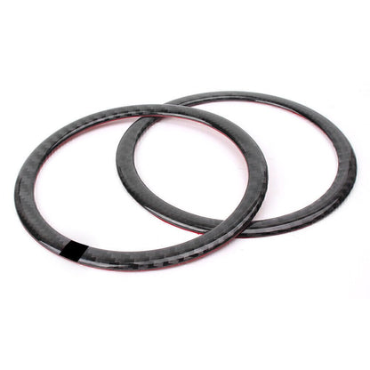 ya 9 10.24 for BMW E90 3 Series E84 X1 Carbon Fiber Door Speaker Loud Cover Sticker Tr