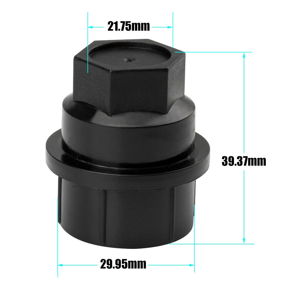 ya 5 8.10 24x Wheel Lug Nut Covers Cap 15646250 for Chevy for Silverado Tahoe for GMC 1500 for Sierra