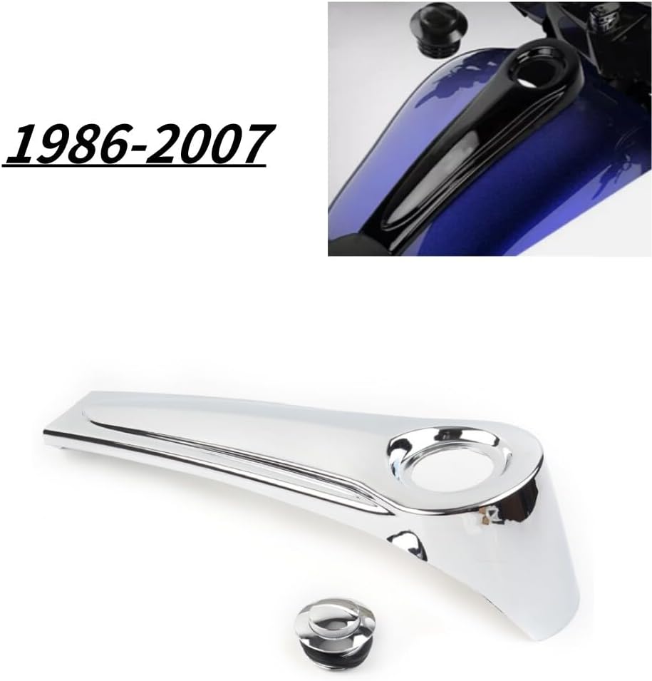 ya 23 10.7 baidi Chrome Dash Panel+ Tank Cap Cover for Harley Electra Street Road Glide 86-07