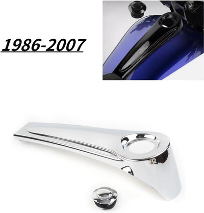ya 23 10.7 baidi Chrome Dash Panel+ Tank Cap Cover for Harley Electra Street Road Glide 86-07