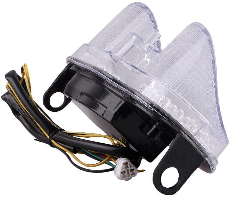 ya 10 9.16 zhengce Clear Motorcycle LED Tail Light Turn Signals Lamp for Yamaha YZF R6 2001 20