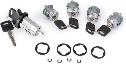 ya 11 9.14 baidiIgnition Cylinder & 4 Door Lock Set 703369 for Ford Econoline Van E150 E250 E350