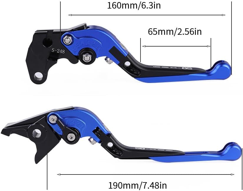 ya 4 8.24 baidi Adjustable Folding Extendable Clutch Brake Lever Kit for Suzuki GSX-8S 2023-2024