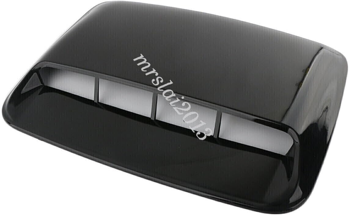 ya 4 8.14 Glossy Black Car Hood Scoop Cover Air Vent Flow Intake Decorative Bonnet Cover