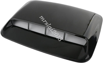 ya 4 8.14 Glossy Black Car Hood Scoop Cover Air Vent Flow Intake Decorative Bonnet Cover