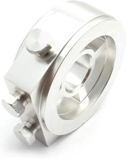 ya 4 8.8.2 M20x1.5 3/4-16UNF Oil Cooler Filter Sandwich Plate Male Adapter 1/8 NPT Silver 