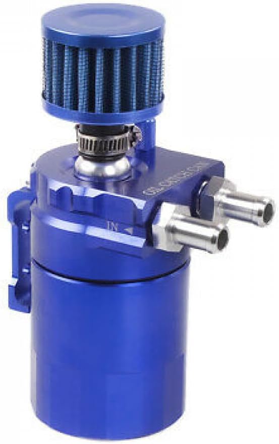 ya 27 10.13 baidi Aluminum Blue 300ML Oil Catch Can Kit Reservoir Tank Universal Breather Baffled