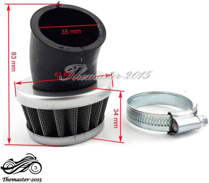 ya 8 8.24 baidi Air Filter 35mm Air For 50cc 70cc 90cc 110cc Pit Dirt Bike Quad ATV ATC Go Kart