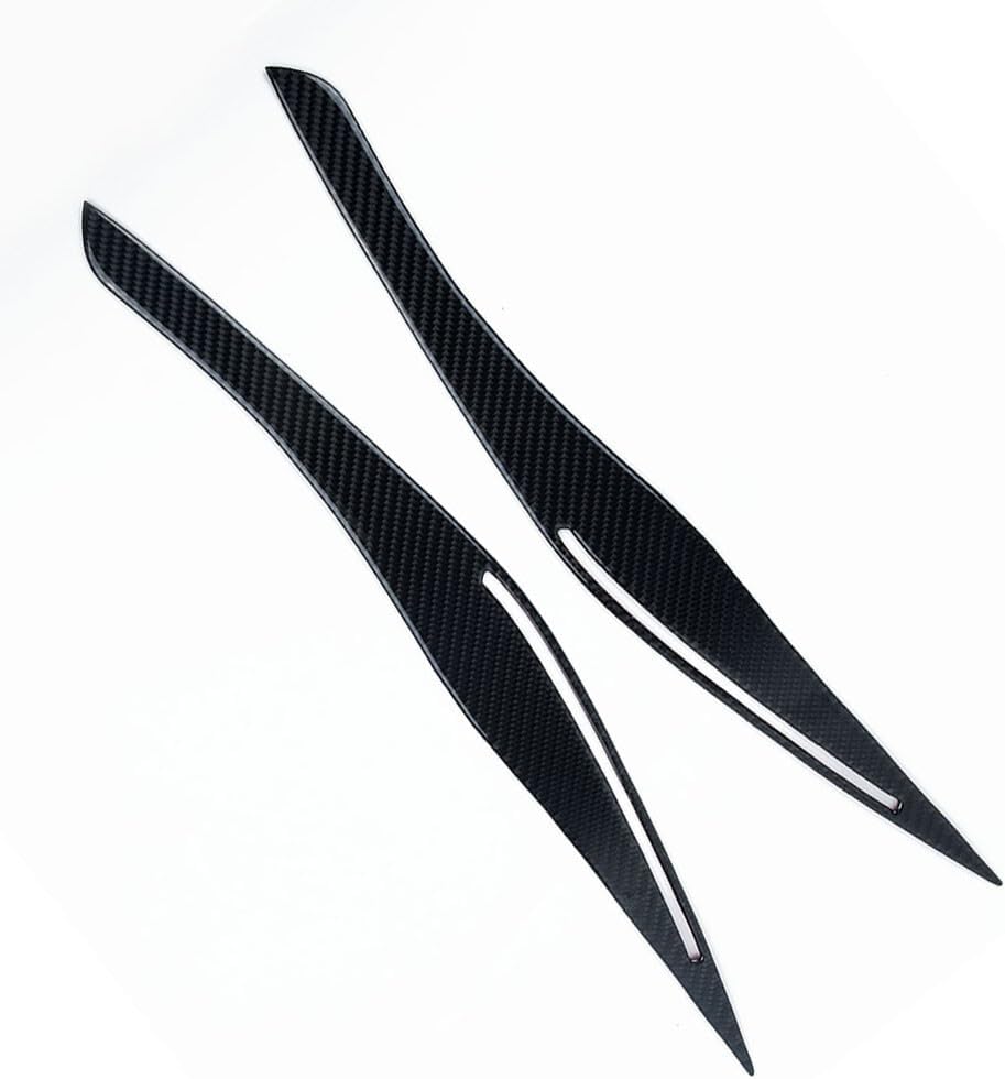 ya 4 8.14 New Carbon Fiber Headlight Eyelid Eyebrow Cover for BMW E90 E91 328i 335i 09~12