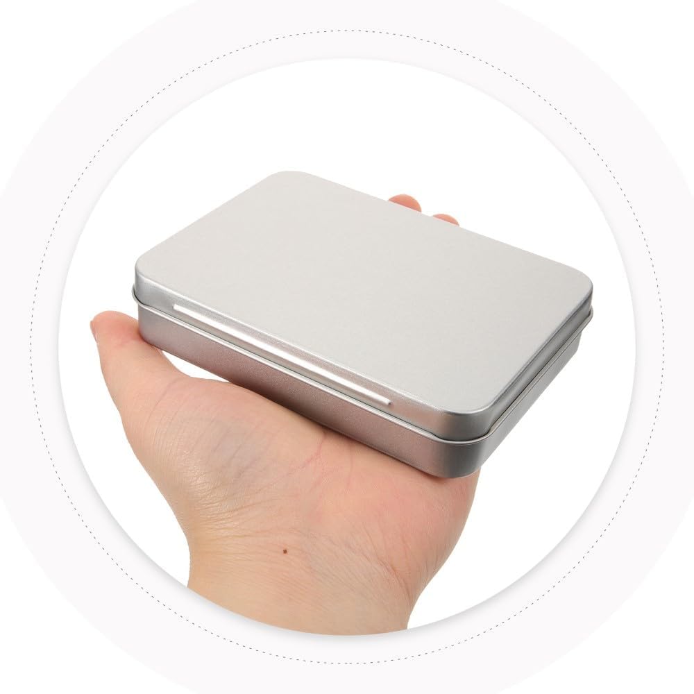 ya 14 9.20 baidi 2 Count Stora Tin Box Travel Tins with Lids Tinplate Containers-1