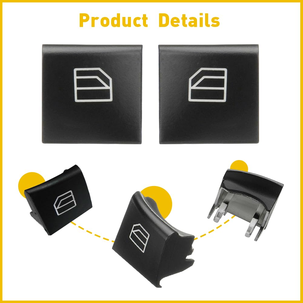ya 8 8.24 baidi for Mercedes ML GL R Class Window Switch Repair Button Cap Cover Driver Side