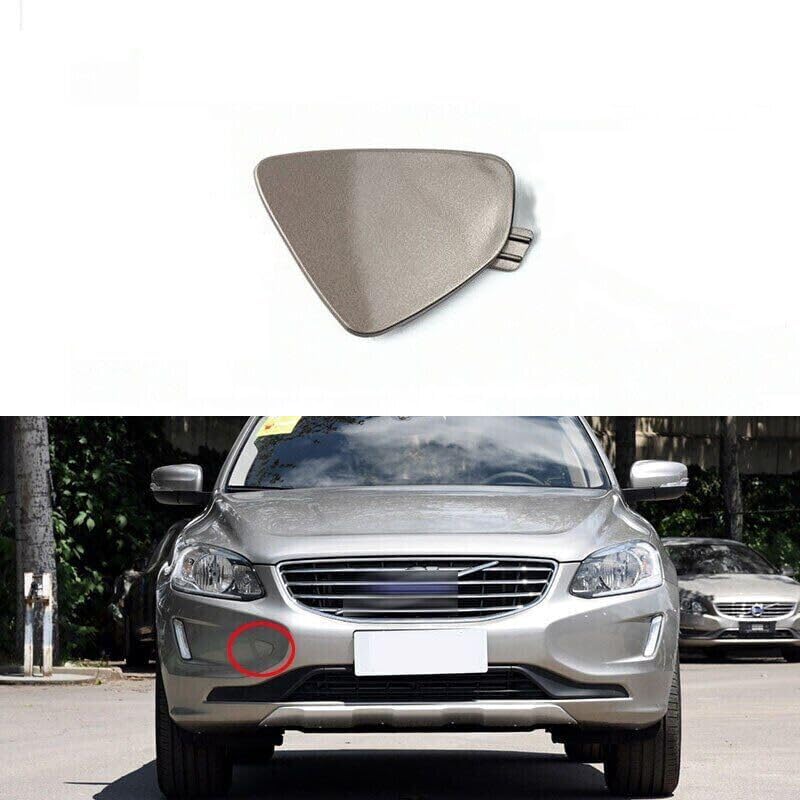 ya 6 8.24 baidi Suitable for Volvo XC60 2014-17 Front Bumper Tow Hook Cover Gray Trailer Eye Cover