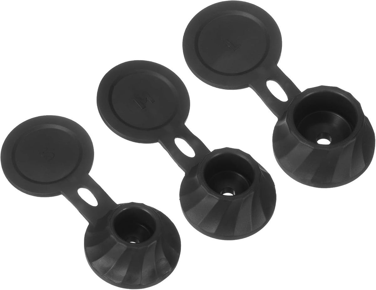 ya 14 9.20 baidi 3 Pcs Bottle Emptying Caps 3 Sizes Shampoo ide Down Bottle Caps, Black-1
