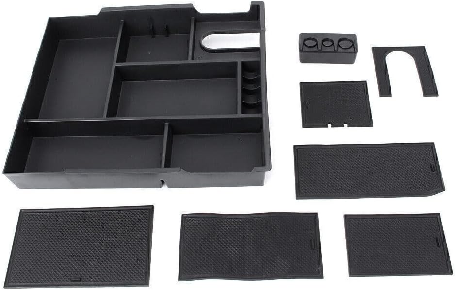 ya 4 8.8.2 Car Center Console Storage Box or Coin Holder Container Fit for Toyota Tundra 14-18