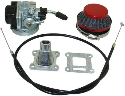 ya 13 9.15 baidi Carburetor Air Filter Throttle Cable Kit 47cc 49cc for Mini Pocket Bike ATV