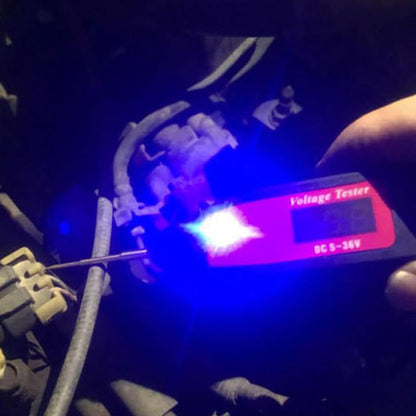 ya 16 10.20 baidi Automotive Voltage Detector Test Pen 1.65m Extended Spring Wire with Switch 5-36V