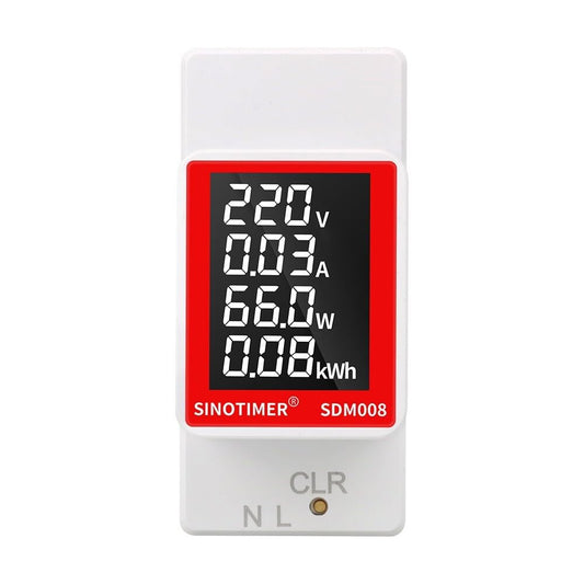 ya 16 10.20 baidi AC 50V~300V Din Rail Electricity Digital Power Energy Watt Voltmeter Ammeter