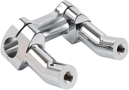 ya 15 10.19 zhengce Top Cover 3.5 Handlebar Risers Clamp Chrome for Harley Dyna Softail Sportster