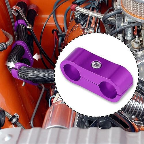 ya 4 8.14 4-8 Pack AN12 Hose Splitter Clamp Connector Oil Fuel Hose Line Adapter