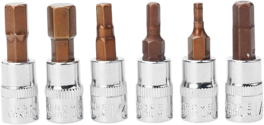 ya 14 9.20 baidi 6pcs 1/4 Inch Screwdriver Bit Socket Set Hex Screw Driver Bits Tools H3-H8-1