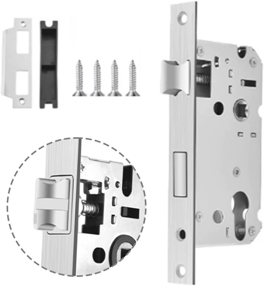ya 26 10.21 baidi Silver Light Spring Door Lock Body for Bedroom Door Security and Safety