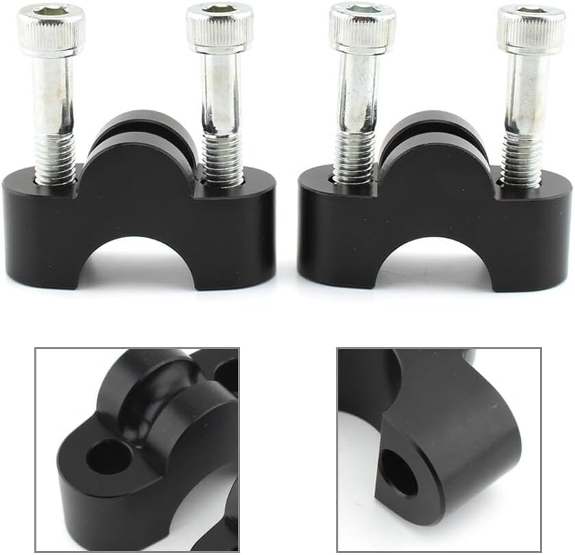 ya 6 8.14 for Honda CB1100 RS CB1100EX MSX125 Black Motor Handle Bar Riser Mounting Clamp