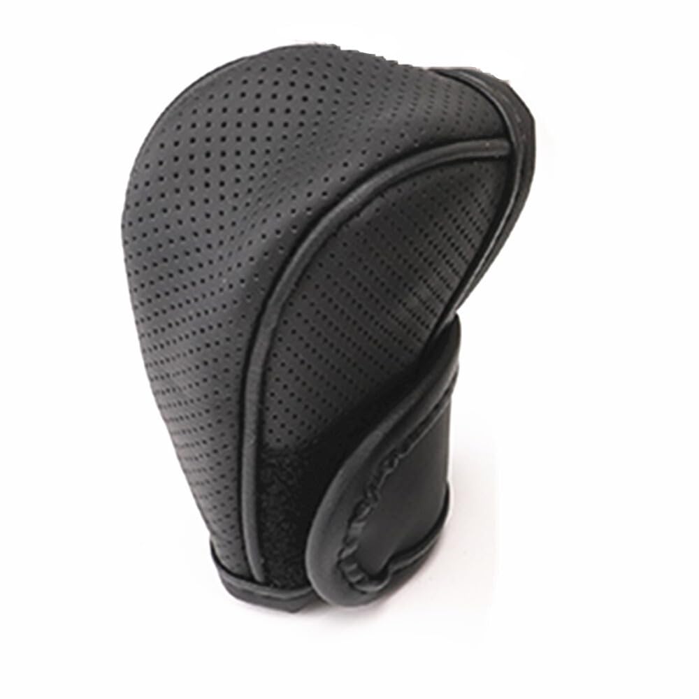 ya 6 8.24 baidi Car Gear Shift Knob Cover Shifter Sleeve Protector Black Leather Decor Non-Slip