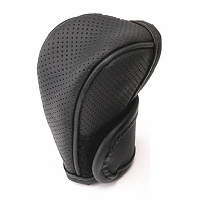 ya 6 8.24 baidi Car Gear Shift Knob Cover Shifter Sleeve Protector Black Leather Decor Non-Slip