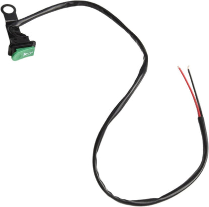 ya 6 8.14 Motorcycle Horn/Switch W/reflector Iron Bracket/Green Horn/Power Switch/New
